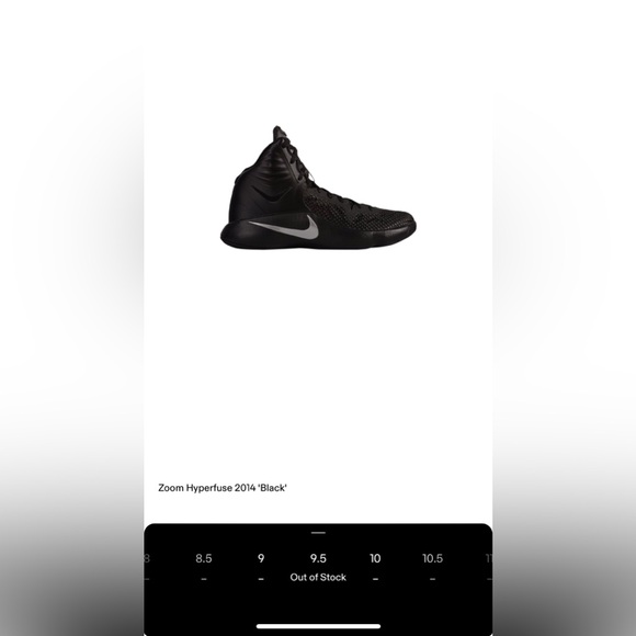 NIKE ZOOM HYPERFUSE 2014 BLACK - Picture 4 of 10